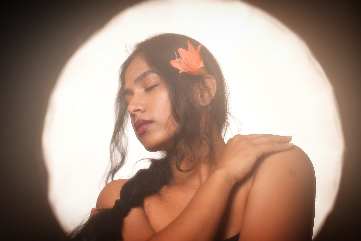 Sai Prasanna — floral headshot