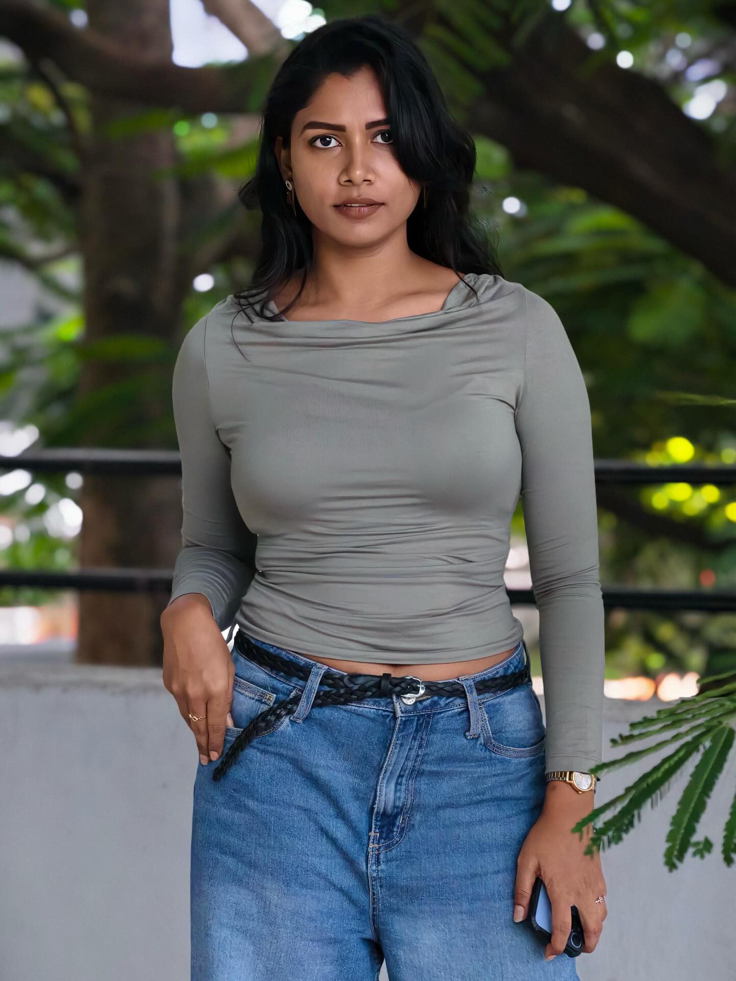 Sai Prasanna — blue jeans grey top